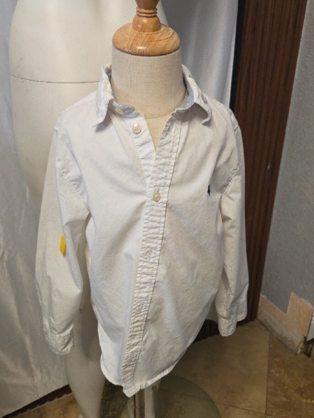 H&M White Men's Long-Sleeve Button-Down Shirt Size 5/6 [1672]